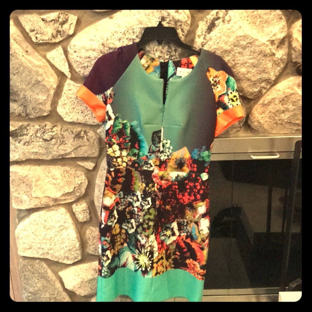 Milly floral short sleeve dress